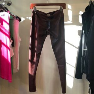 Amazing burgundy colored croc pleather legging